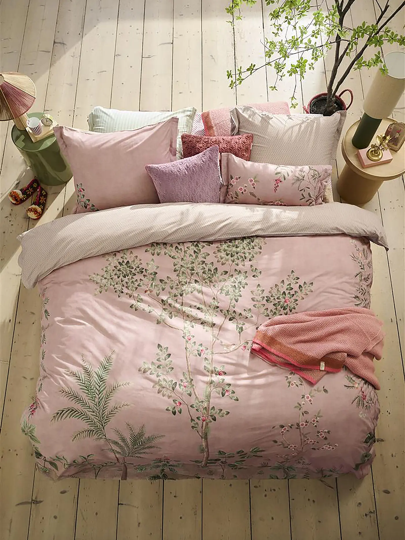PIP STUDIO | Perkal Bettwäsche FATA MORGANA 70x90cm/140x200cm Rosa | 